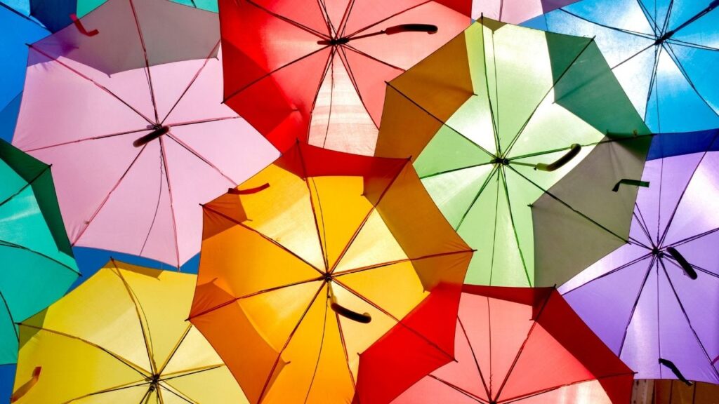 Colorful umbrellas